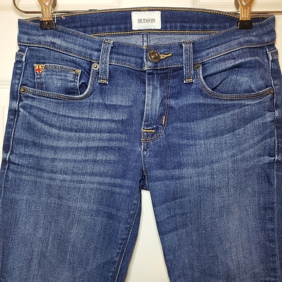 Hudson Harkin Super Skinny with Cuff Crop Jeans Sz 25 - Picture 3 of 10